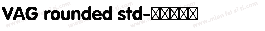 VAG rounded std字体转换